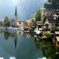 Hallstatt met haven